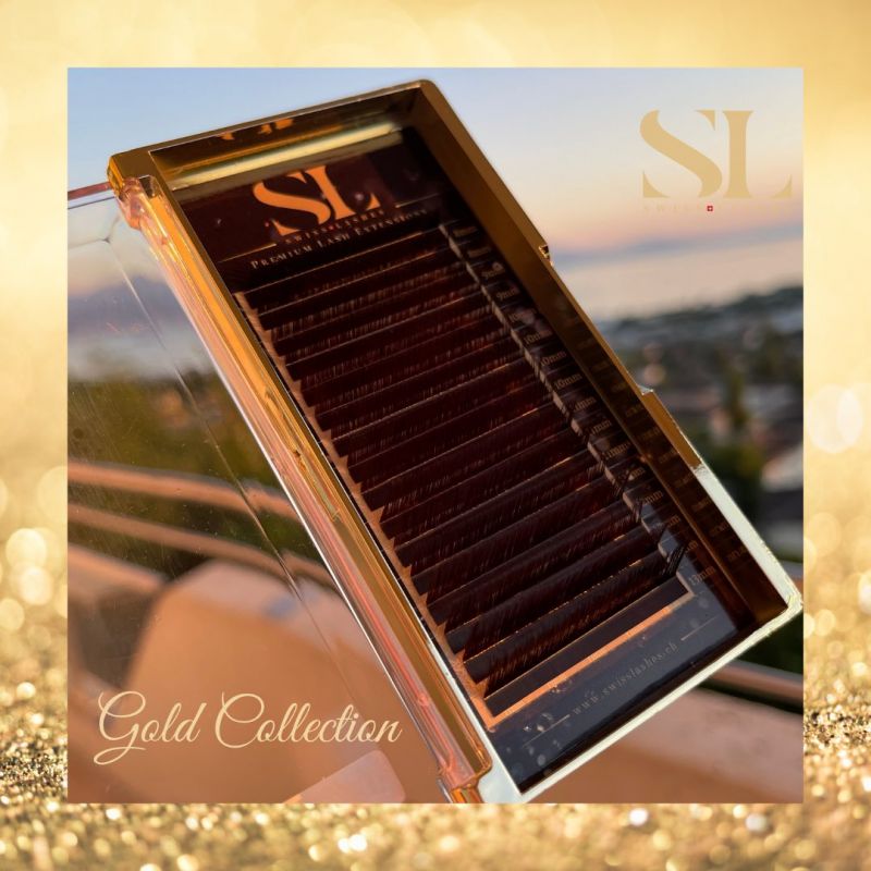 Extensions de Cils SWISS LASHES Gold Collection Mix 0,15 mm