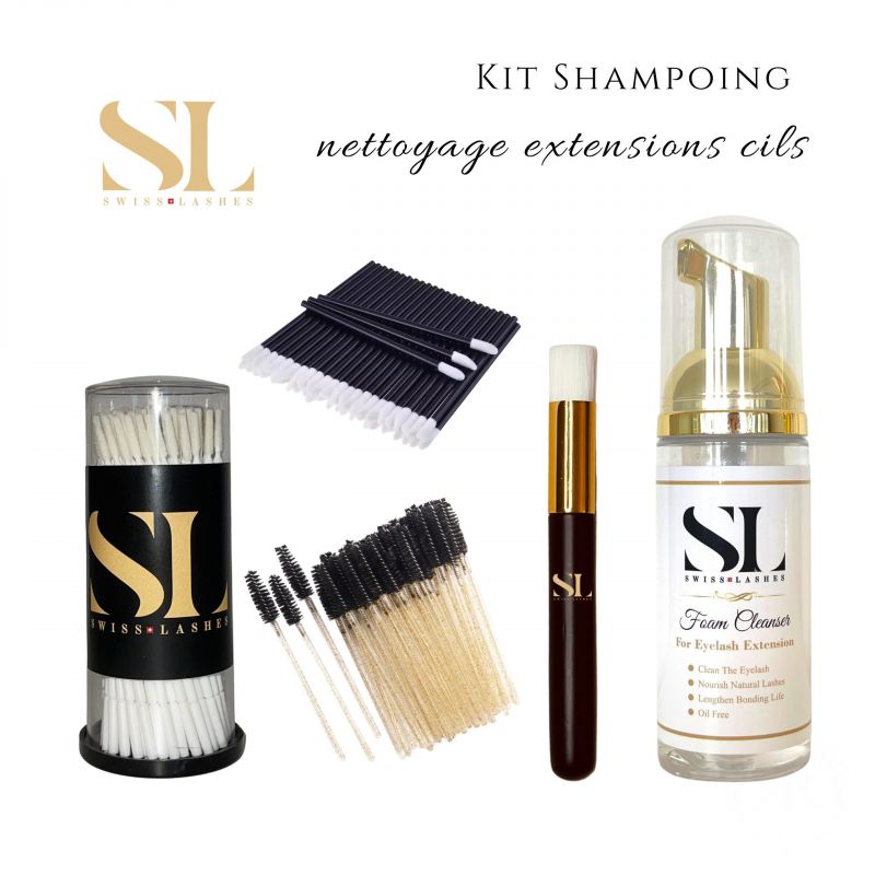KIT SHAMPOING EXTENSIONS CILS SWISS LASHES