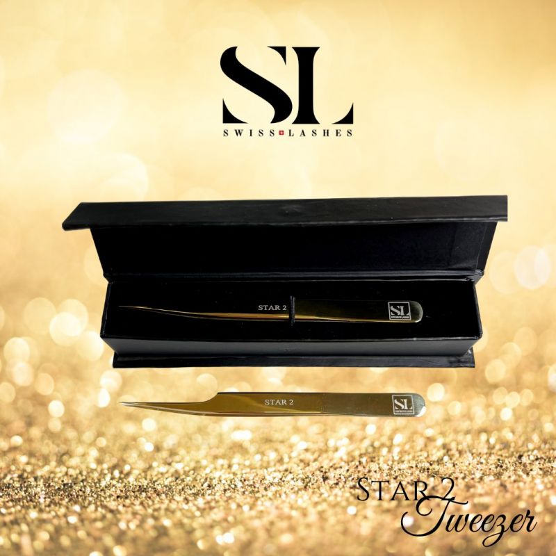 PINCE EXTENSION CILS "Star 2" Swiss Lashes