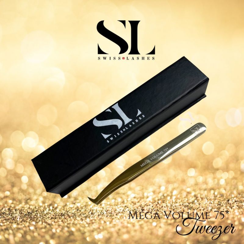 PINCE EXTENSIONS CILS MEGA VOLUME 75° Swiss Lashes