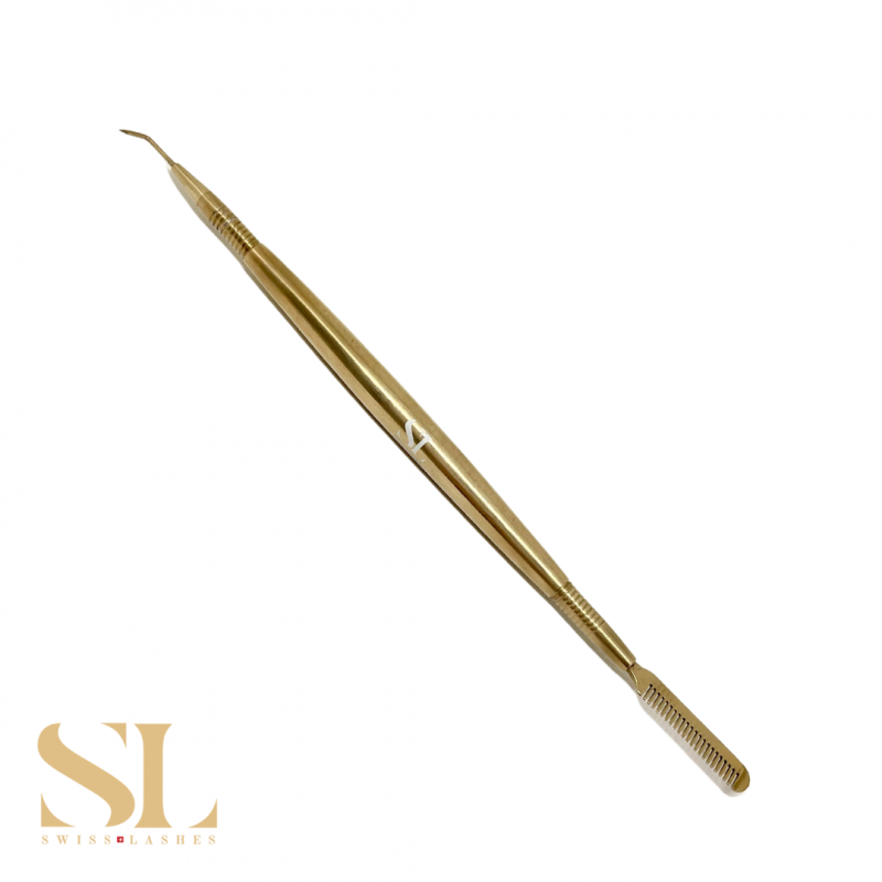 Pince Lamination Pic & Brosse en metal Swiss Lashes 