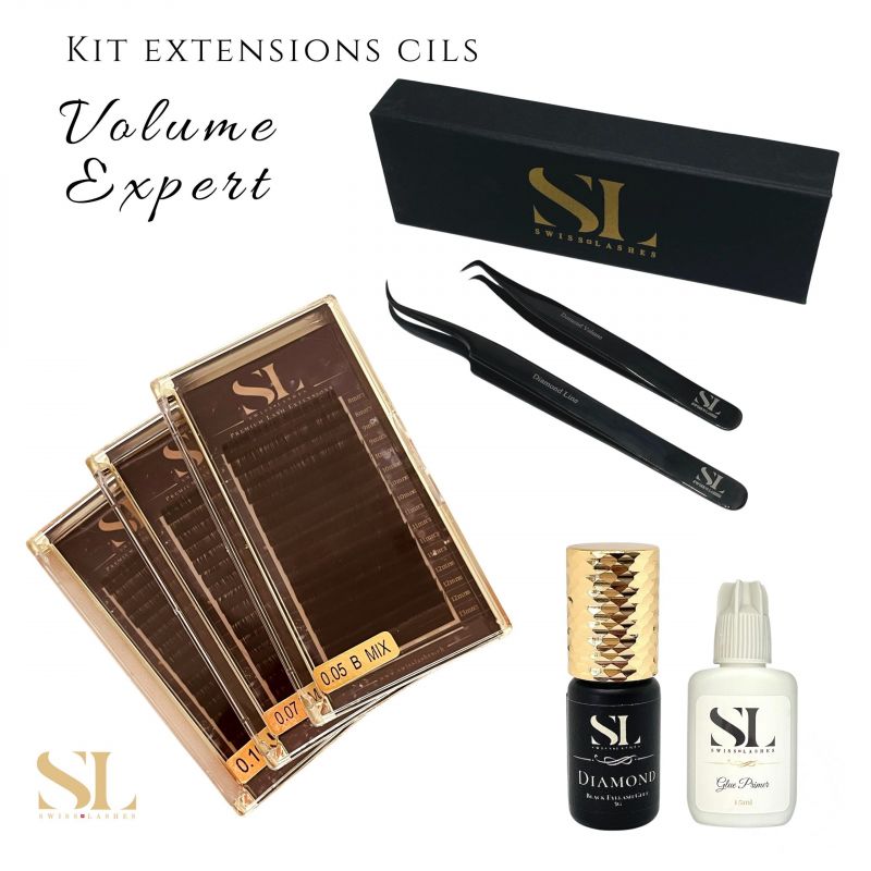 KIT EXTENSION CILS «VOLUME EXPERT » SWISS LASHES